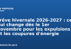 Trêve hivernale 2026-2027 : ce qui change dès le 1er novembre pour les expulsions et les coupures d’énergie Trêve hivernale 2026-2027 : ce qui change dès le 1er novembre pour les expulsions et les coupures d'énergie